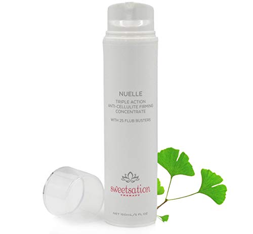 Best Selling Cellulite Cream NuElle Triple Action Anti Cellulite Concentrate, with Caffeine, L'Carnitine, CoQ10, Algae+; 25 Best Cellulite Fighting ingredients, Reduces Appearance of Cellulite 5oz.