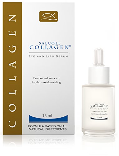 SALCOLL COLLAGEN Anti-Aging Eye & Lip Serum - Anti-Wrinkle, Hypoallergenic Face Treatment For Women & Men, Reduces Eye Bags, Dull Skin, Dark Circles, 15 ml
